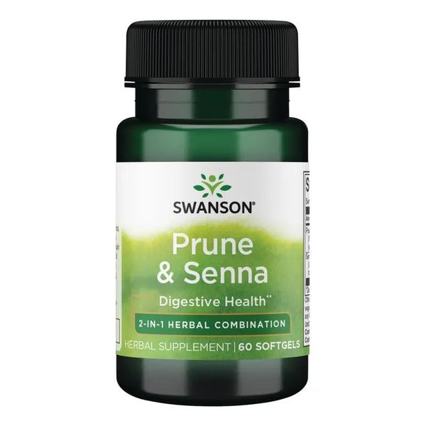 Ciruelas Y Senna 60 Cápsulas Para Digestión Natural Swanson