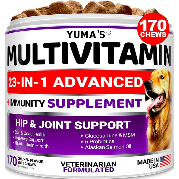 Multivitamínico Masticable Con Glucosamina Para Perros Salud Y Vitalidad Total
