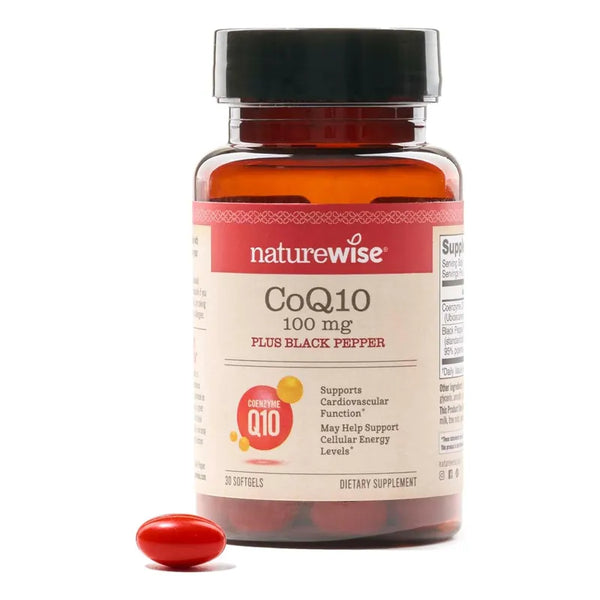 Cápsulas Blandas Coq10 Vegan NatureWise Alta Absorción Bioperine