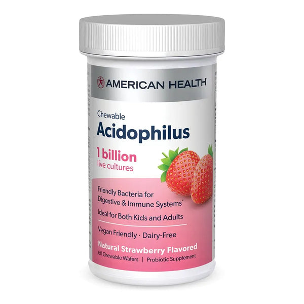 Tabletas Masticables Acidophilus Probiótico Bienestar Digestivo E Inmunológico