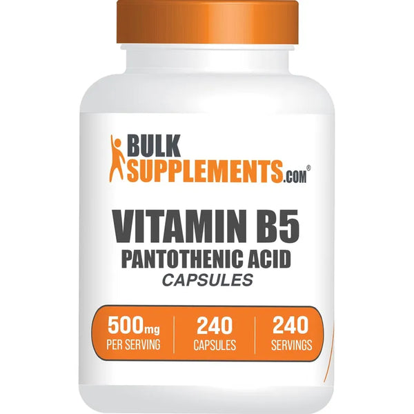 Capsulas De Vitamina B5 Acido Pantotenico 500 Mg 240 Capsulas Energia