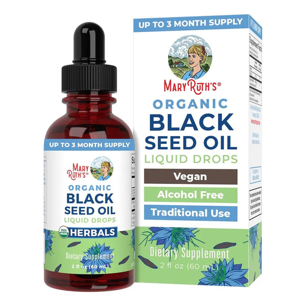 Aceite De Semillas Negras Organico MaryRuths Gotas Liquidas