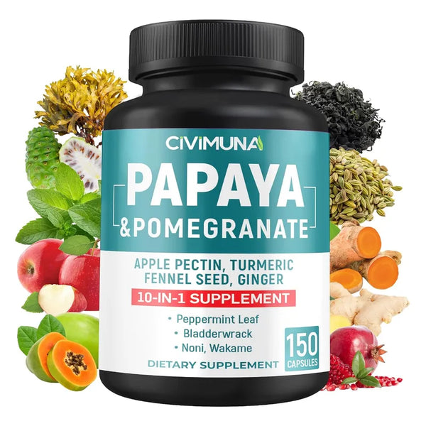 Capsulas Extracto Papaya 6550 Mg 150 Unidades Para Salud Optima