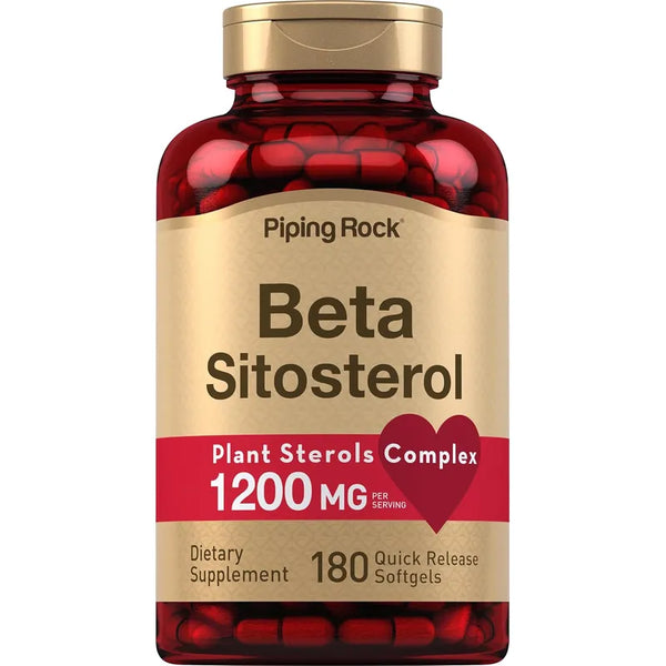 Beta Sitosterol 1200 Mg Piping Rock Suplemento Sin Gluten Mejora Salud