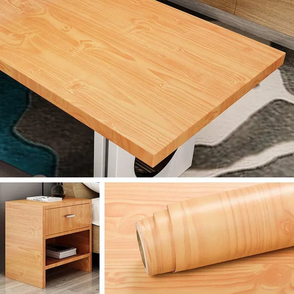 Papel Autoadhesivo Madera Para Muebles Cocina Extraíble Renueva Al Instante