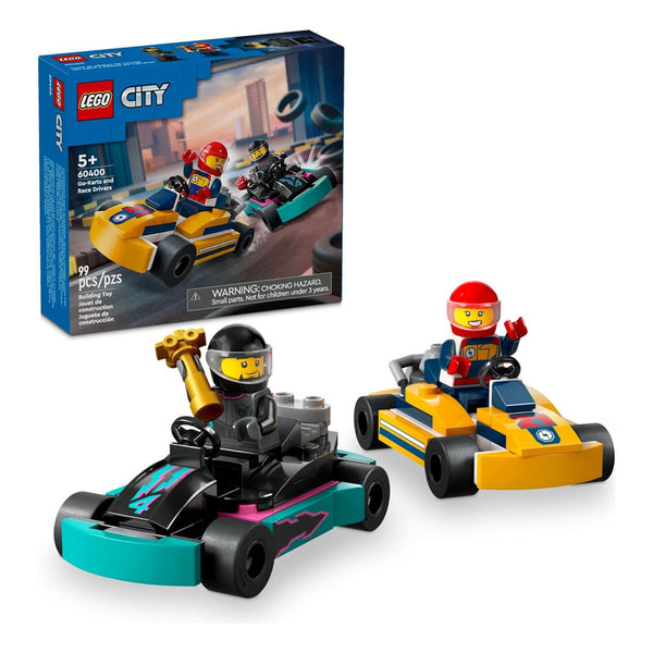 Lego City Juego Go-Karts Con 2 Minifiguras Pilotos Ideal Niños