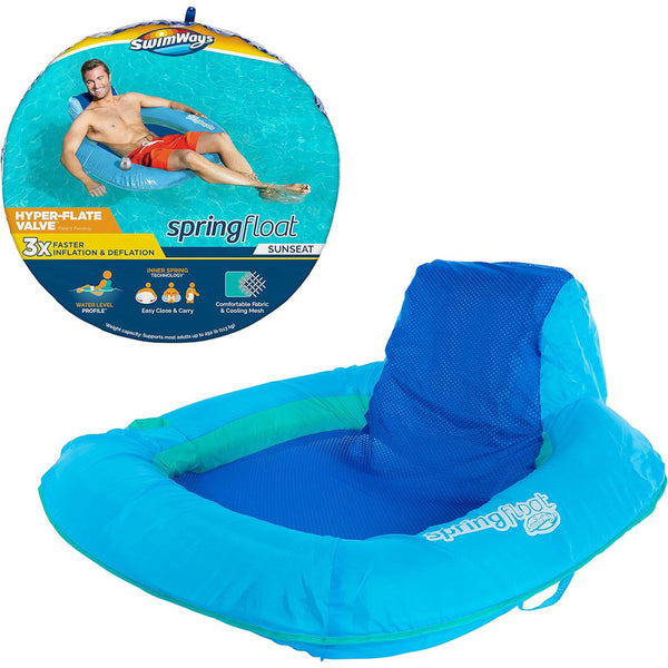 Swimways 6060074 Spring Float Sunseat Cómodo Asiento De Rela