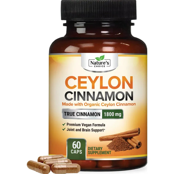 Capsulas Organicas De Canela De Ceilan 1800 Mg Antioxidante Saludable