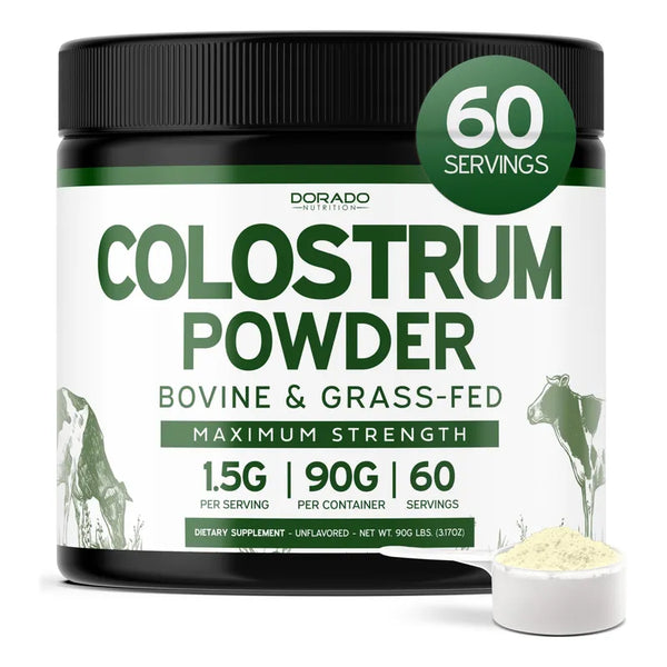 Calostro En Polvo Dorado Nutrition Suplemento Con 20% Inmunoglobulina