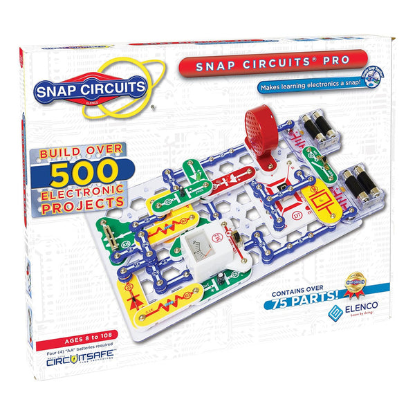 Snap Circuits Pro SC-500 Kit Electrónico 500 Proyectos de Circuítos Sin Soldadura