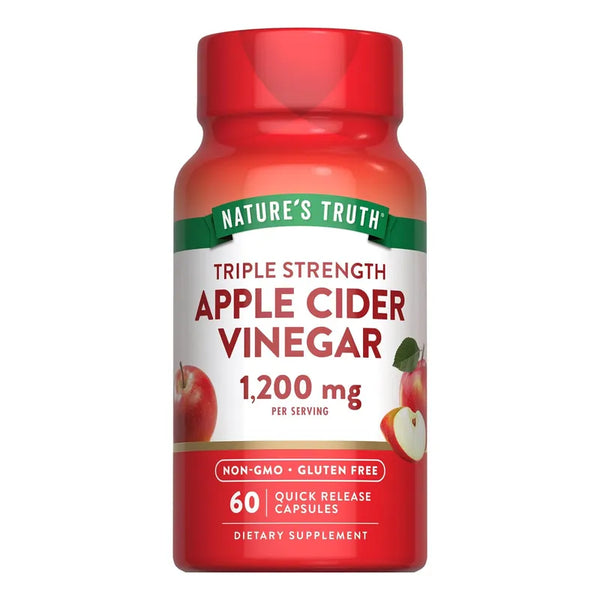 Cápsulas Vinagre Sidra Manzana 1200 Mg Nature's Truth Salud Natural