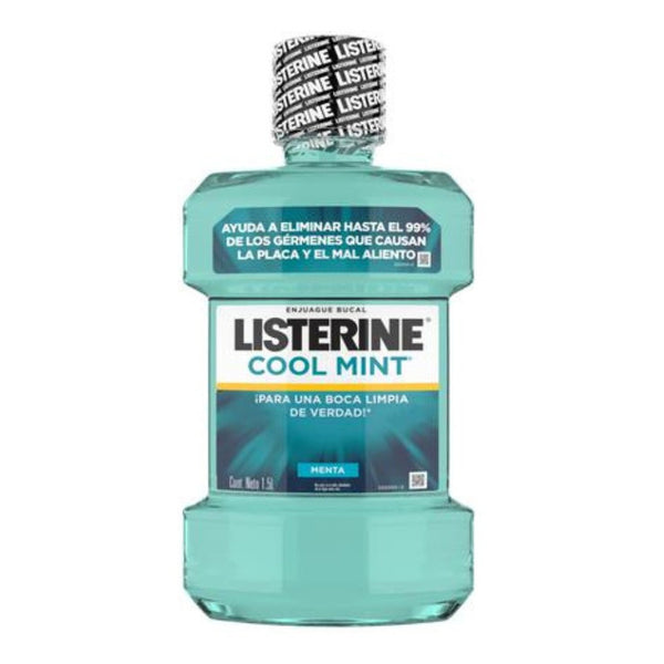 Listerine Cool Mint X 1500 Ml Enjuague Bucal Fresco Y Efectivo