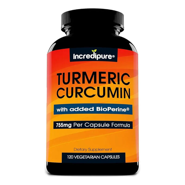 Cápsulas De Cúrcuma Curcumina Con Bioperina Potente Suplemento