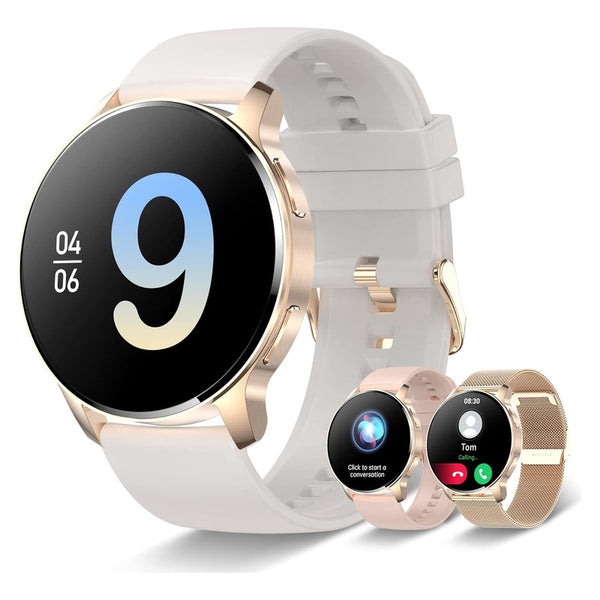 Iaret Smart Watch Para Mujeres Con Llamadas Bluetooth Y Monitoreo De Salud