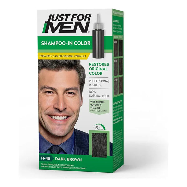 Just For Men Tinte De Cabello Marron Ceniza Restaura El Color Natural