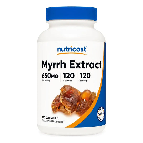 Cápsulas De Extracto De Mirra 650 Mg 120 Unidades Sin Gluten Y Vegetariano