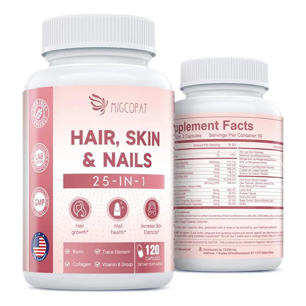 Formula 25 En 1 Biotina Colageno Vitaminas Mineral Para Salud Y Belleza