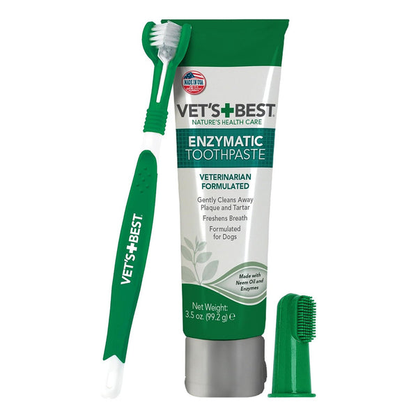 Gel Pasta Dental Enzimatica Para Perros Vets Best Sabor Banana Completo