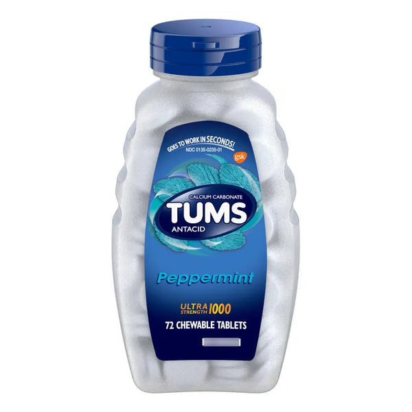 Tabletas Masticables Tums Ultra Fuerza 72 Unidades Menta