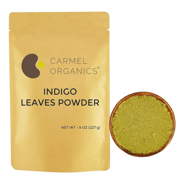 Polvo De Hojas Índigo Orgánico Para El Cabello 2268 G Color Puro Natural