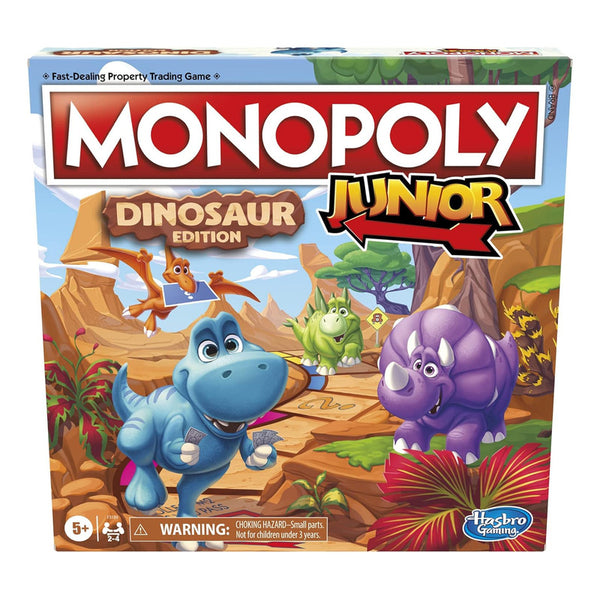 Juego De Mesa Hasbro Monopoly Junior Edición Dinosaurio Educativo Divertido