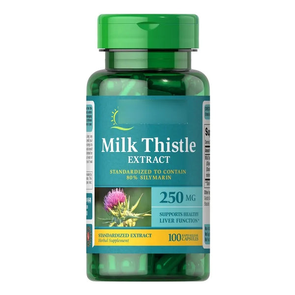 Cardo Mariano Estandarizado 250 Mg 100 Cápsulas Silimarina