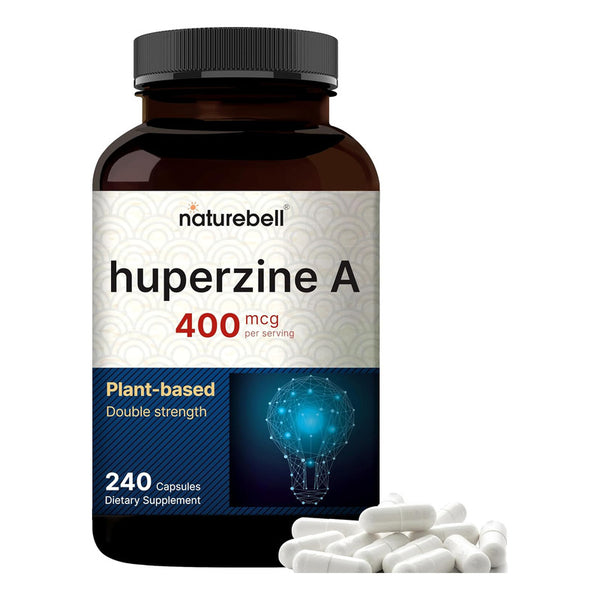 Huperzina A 400mcg Suplemento NatureBell Apoya Memoria Y Enfoque