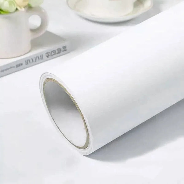 Papel Tapiz Autoadhesivo Blanco Para Puertas Y Paredes