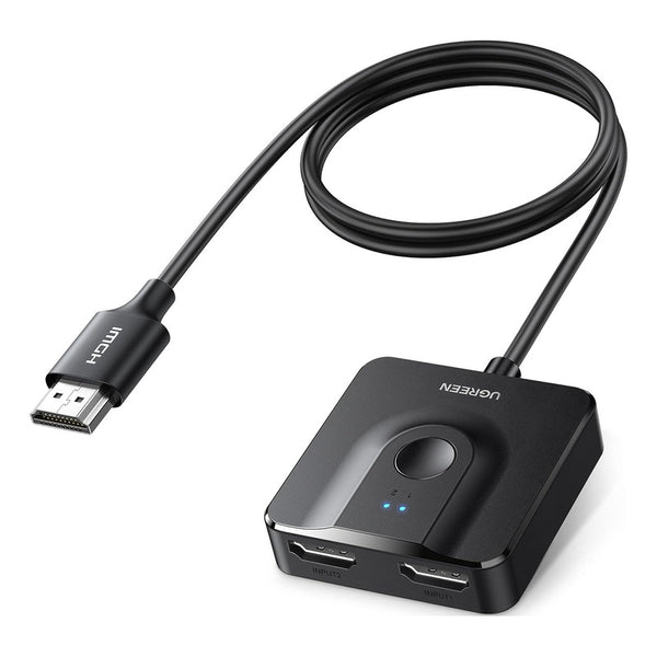 Interruptor Hdmi 4k@60hz Bidireccional Ideal Para Gamers Y Cine En Casa