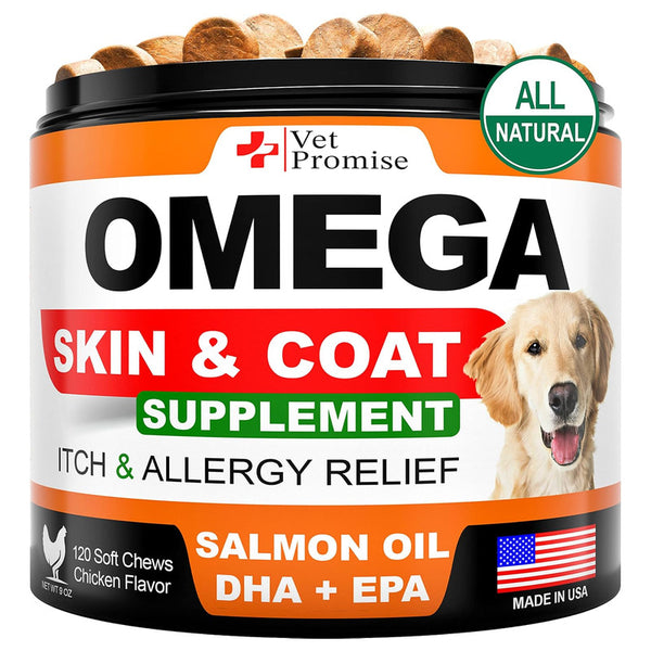 Suplemento Omega 3 Masticable Para Piel Y Pelaje Canino