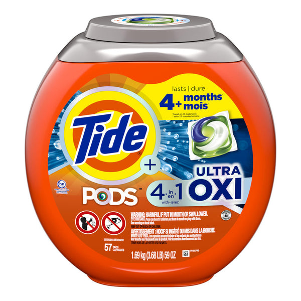 Detergente Para Ropa Tide Pods 4 En 1 Ultra Oxi Limpieza Total