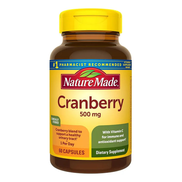 Arándano 500 Mg Con Vitamina C Apoyo Inmunológico 60 Cápsulas