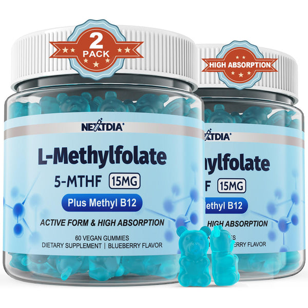 Capsulas De L-metilfolato 15 Mg Multivitaminas B Alta Absorcion Para Energia