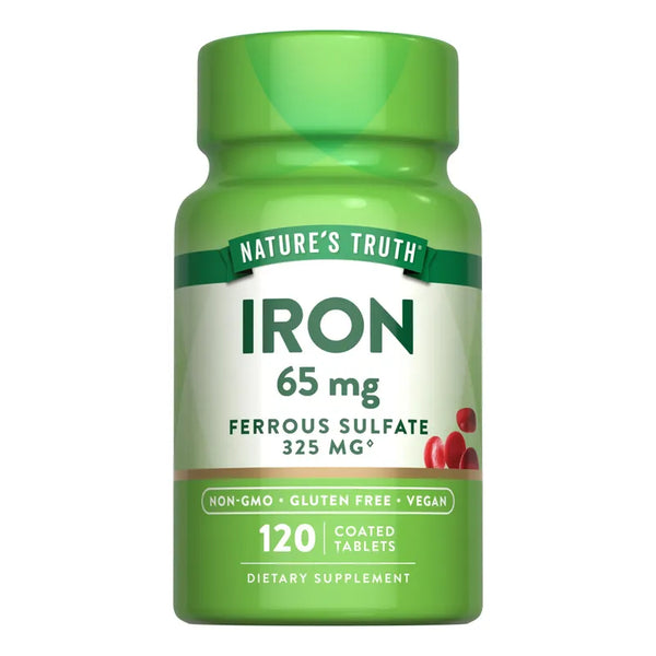 Suplemento Hierro Sulfato Ferroso 65 Mg Naturaleza Pura Energía Max