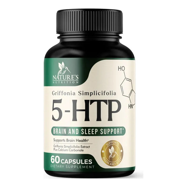 Capsulas 5 Htp 200 Mg Suplemento Natural Para El Estrés Y Estado De Ánimo