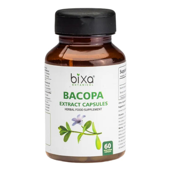 Capsulas Brahmi Extracto Bacopa 450 Mg 60 Unidades Para Calma Y Memoria