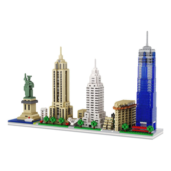 Juego De Construcción Microbloques New York Skyline 3048 Piezas Kit 3D