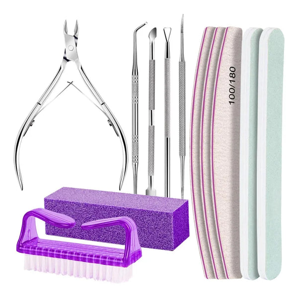 Juego De Manicura Y Pedicura Kit Completo Herramientas Profesionales