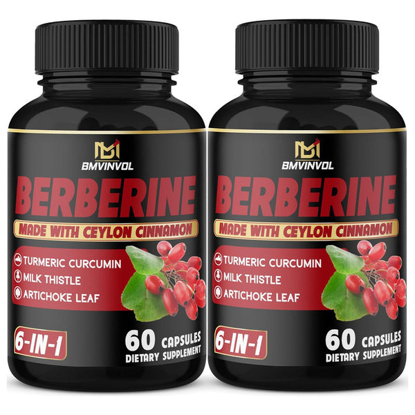 Berberina 4700 Mg Canela De Ceilan 120 Caps Apoya El Sistema Inmunológico Natural