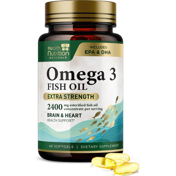Aceite Omega 3 Triple Fuerza Suplemento De Salud Para Corazón Y Cerebro