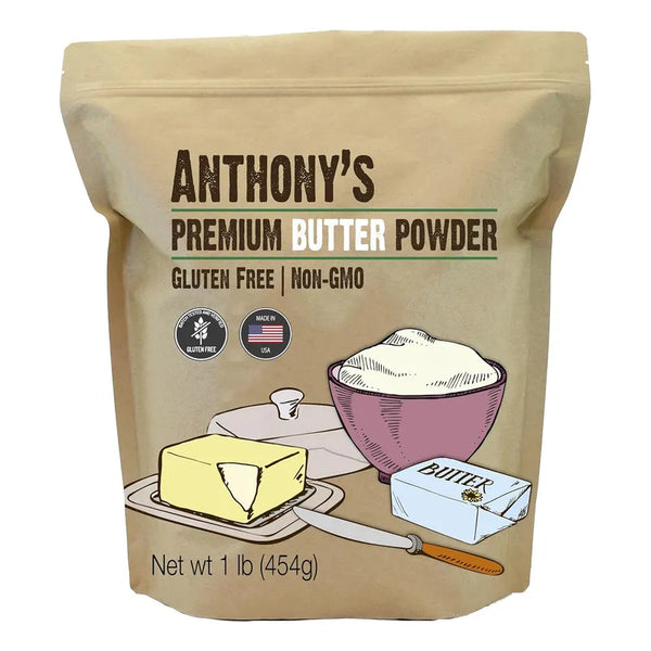 Anthonys Mantequilla En Polvo De Calidad Producto Cetogenico Sin Gluten