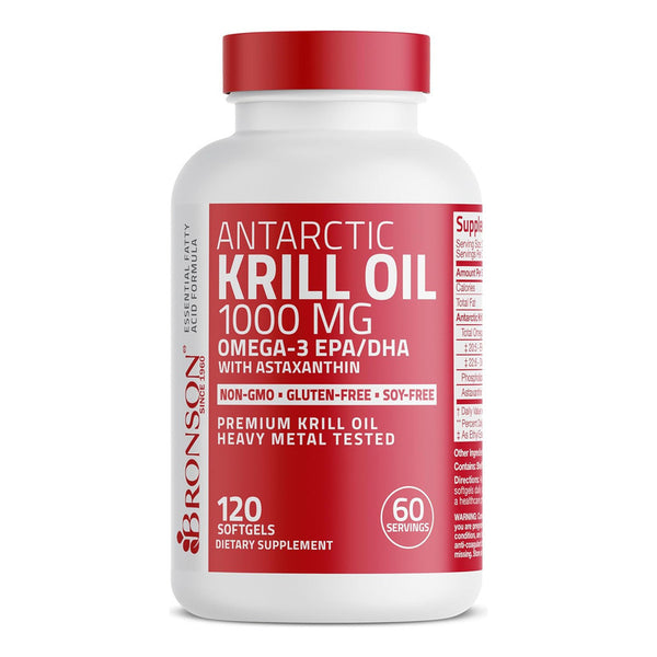 Aceite De Krill Antartico 1000mg Omega3 Epa Dha 120 Cap