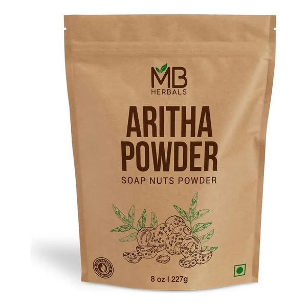 Poderoso Polvo De Aritha 227g Orgánico Para Champú Natural