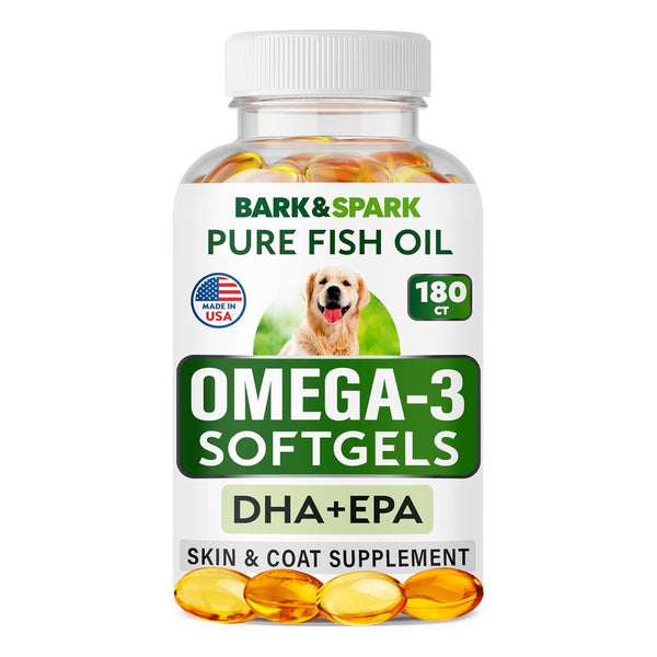 Barkspark Omega 3 Para Perros 180 Cápsulas Alivia Picazón Y Más