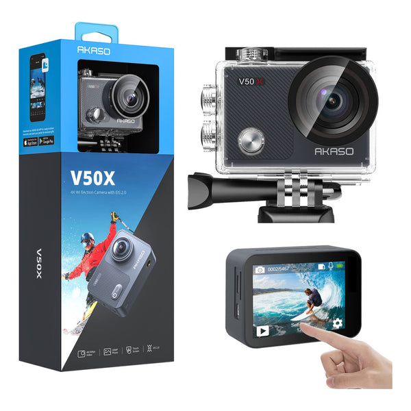 Akaso V50x Cámara De Acción 4k Con Wifi Y Pantalla Táctil
