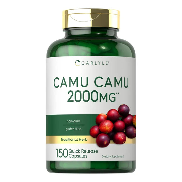 Capsulas Camu Camu 2000mg Vitamina C Energizante Libre De Gluten