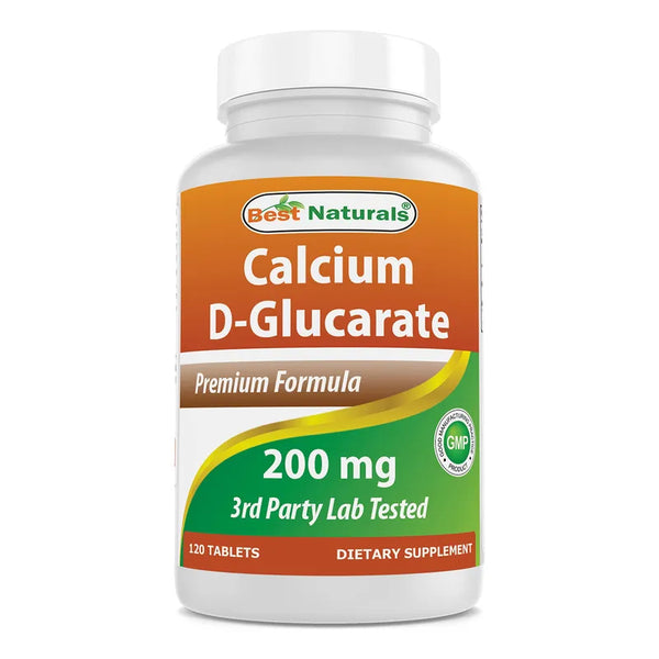 Calcio D Glucarato 200 Mg 120 Tabletas Naturales Desintoxicacion Efectiva
