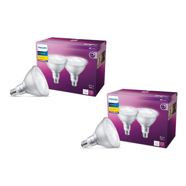 Bombilla Led Philips Premium 120W Par38 Paquete De 4 Regulable