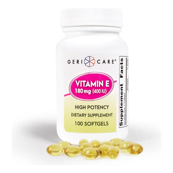 Capsulas Alta Potencia Vitamina E 400 Ui 100 Unidades GeriCare