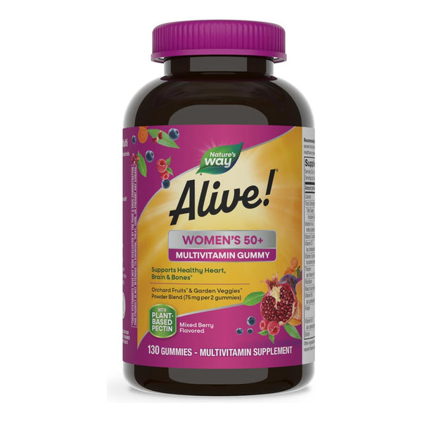 Alive Multivitaminico Mujer 50 Complejo B 130 Gomitas Energía Y Vitalidad